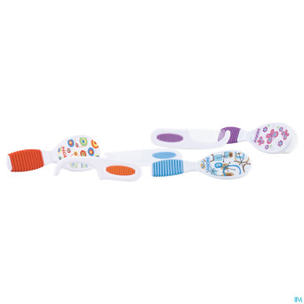 Nuby set peigne+brosse +3m