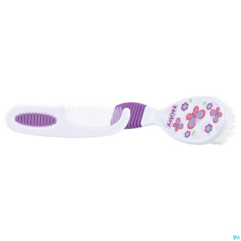 Nuby set peigne+brosse +3m