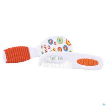 Nuby set peigne+brosse +3m