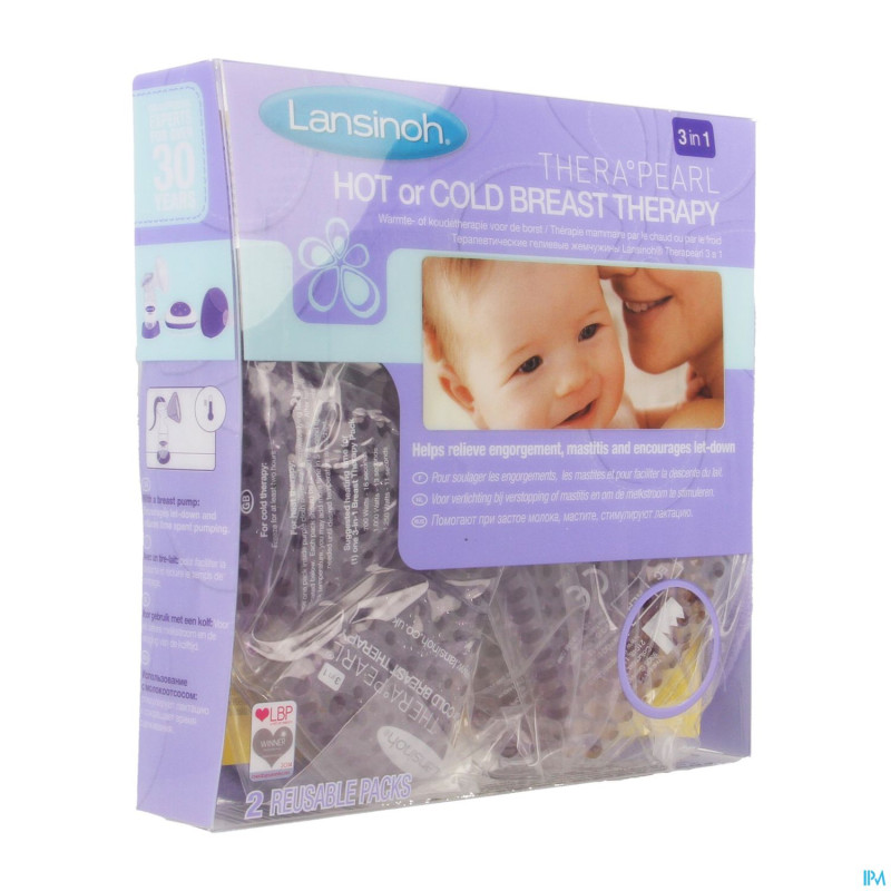 Lansinoh therapearl pack chaud&froid pr mama 3en1