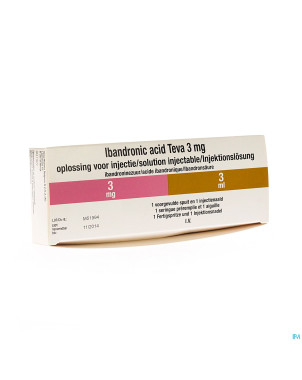 Ibandronic acid teva 3mg sol inj ser prerem 1mg/ml