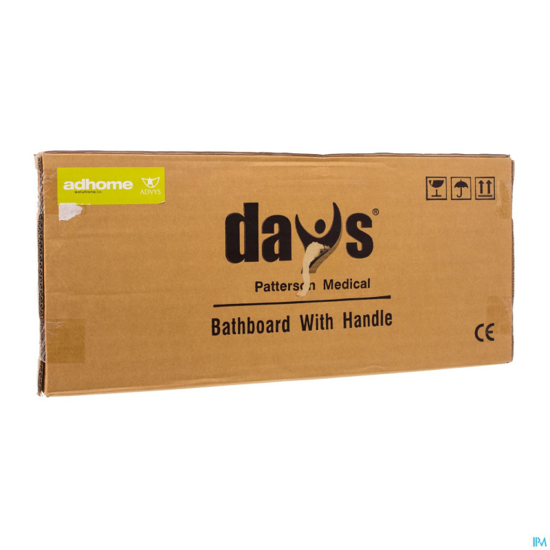 Planche baignoire days synth.+ poignee bleu