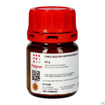 Zinc sulfate heptahydrate   50g fag