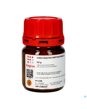 Zinc sulfate heptahydrate   50g fag