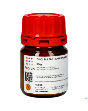 Zinc sulfate heptahydrate   50g fag