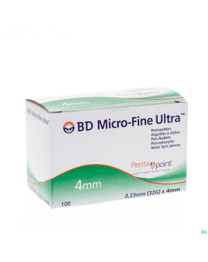 Bd microfine ultra aig. stylo 4mm 32g thinwall 100