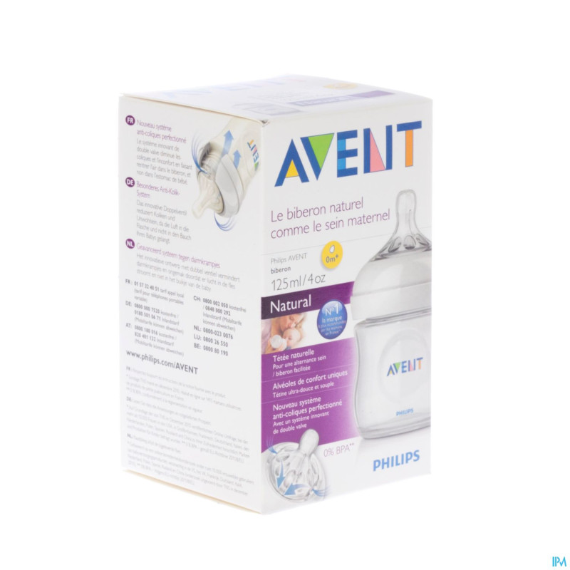 Philips avent biberon duo natural    125ml