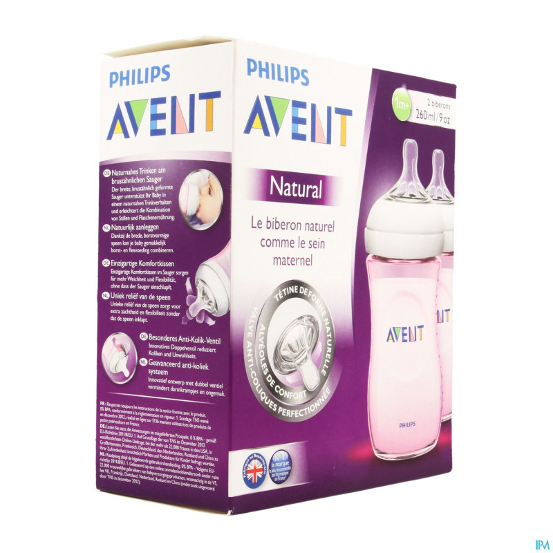 Philips avent biberon duo natural    260ml