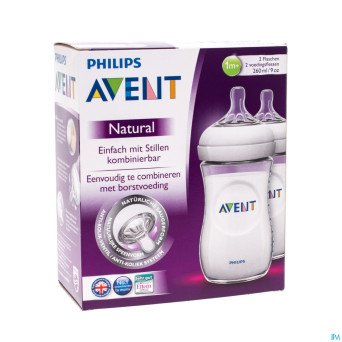 Philips avent biberon duo natural    260ml