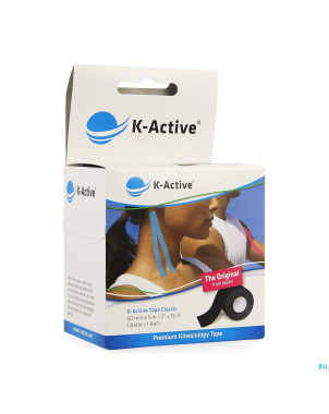 Naqi k active tape black 5,0cmx 5m