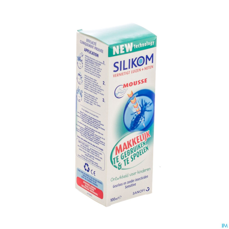Silikom mousse treat&go a/poux    100ml