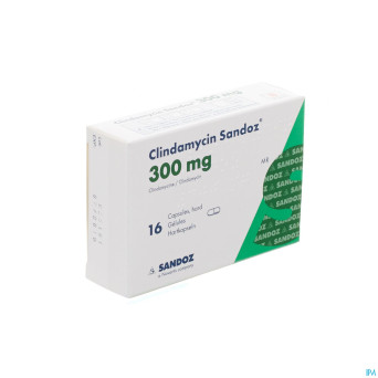 Clindamycin sandoz    caps dur 16x300mg