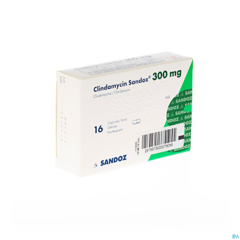 Clindamycin sandoz    caps dur 16x300mg