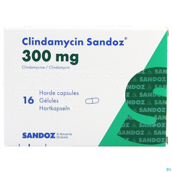 Clindamycin sandoz    caps dur 16x300mg
