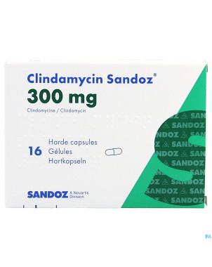 Clindamycin sandoz    caps dur 16x300mg