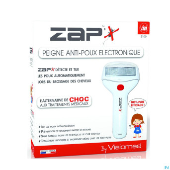 Zap'x peigne poux electrique z100
