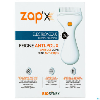 Zap'x peigne poux electrique z100