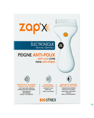 Zap'x peigne poux electrique z100