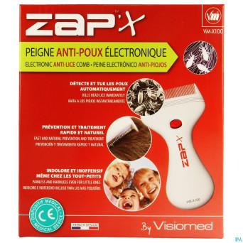 Zap'x peigne poux electrique z100