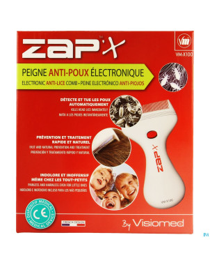 Zap'x peigne poux electrique z100