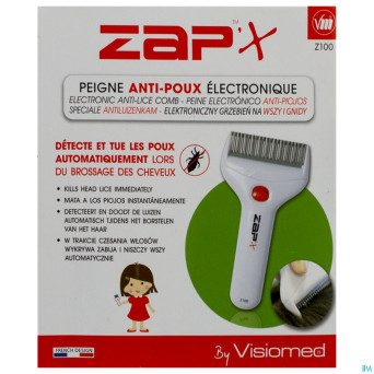 Zap'x peigne poux electrique z100