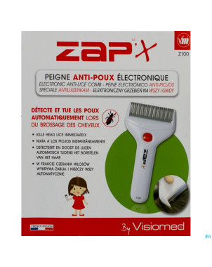 Zap'x peigne poux electrique z100