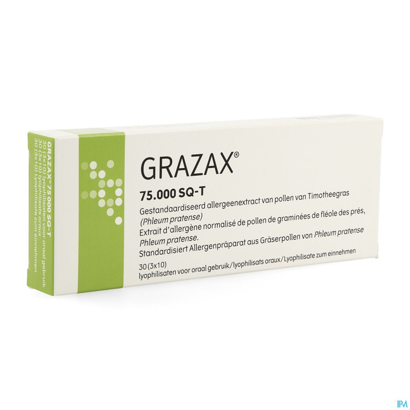 Grazax 75000 sq-t lyop. sublingual    30