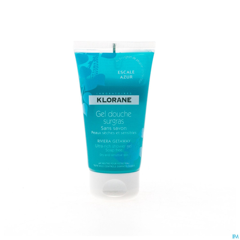 Klorane gel douche escale azur    tube  75ml