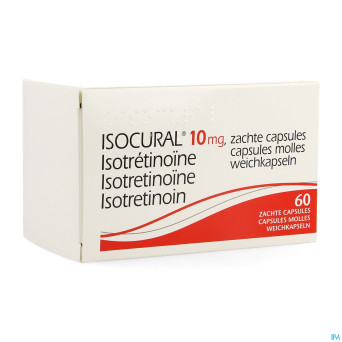 Isocural 10mg pierre fabre benelux caps 60 x 10 mg