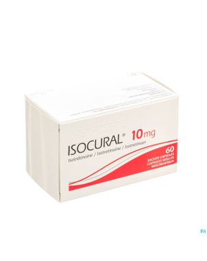Isocural 10mg pierre fabre benelux caps 60 x 10 mg
