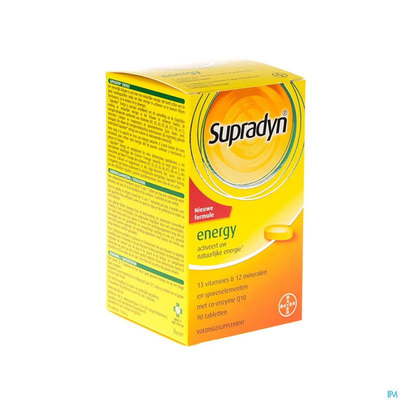 Supradyn energy + co q10 comp enrobe 90