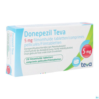 Donepezil teva  5,0 mg comp enrobe 28x  5,0 mg