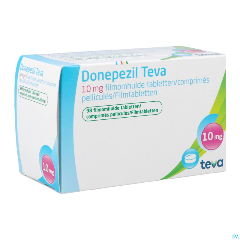 Donepezil teva 10,0 mg comp enrobe 98x 10,0 mg