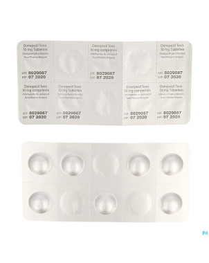 Donepezil teva 10,0 mg comp enrobe 98x 10,0 mg