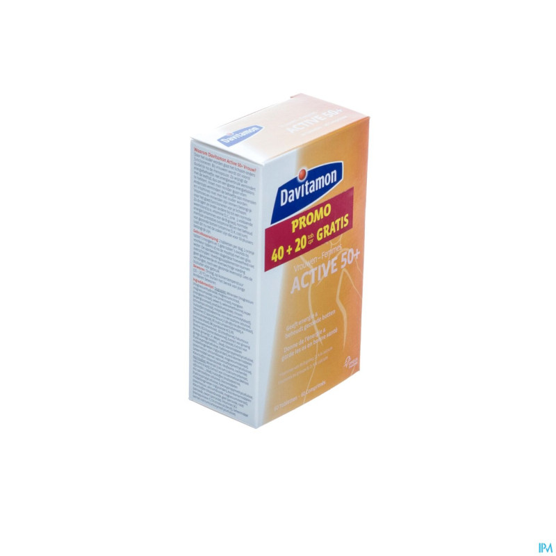 Davitamon active 50 femme 40+20