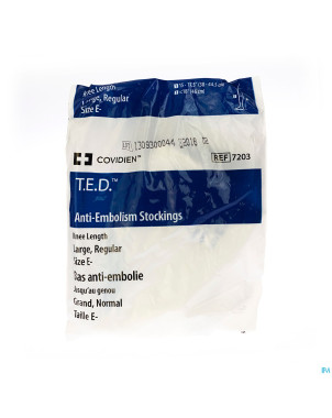 Rest.e.d. bas genou 7203  l regul   blanc