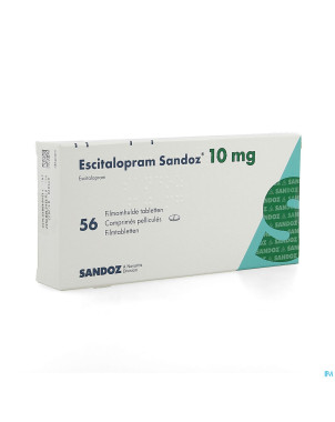 Escitalopram sandoz 10 mg comp pell 56 x 10 mg