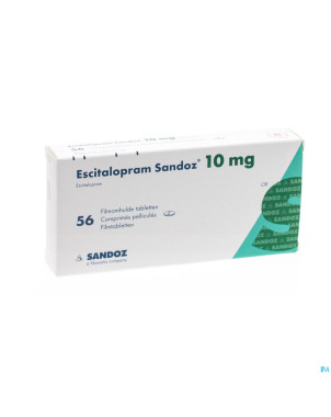 Escitalopram sandoz 10 mg comp pell 56 x 10 mg