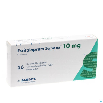 Escitalopram sandoz 10 mg comp pell 56 x 10 mg