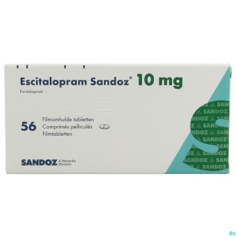 Escitalopram sandoz 10 mg comp pell 56 x 10 mg