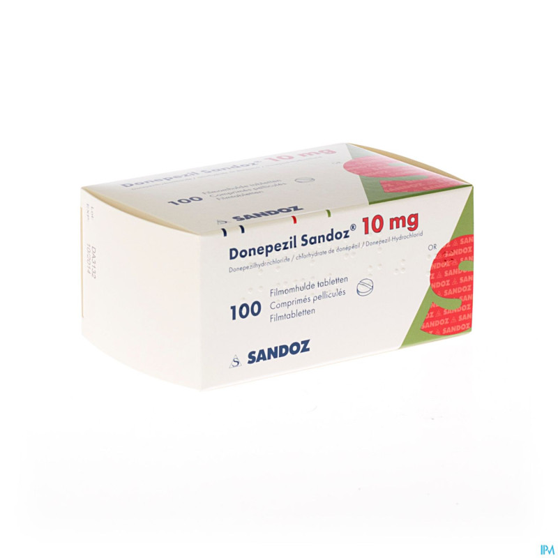 Donepezil sandoz 10,0 mg comp pell 100 x 10,0 mg
