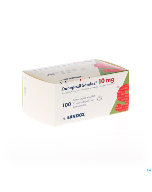 Donepezil sandoz 10,0 mg comp pell 100 x 10,0 mg