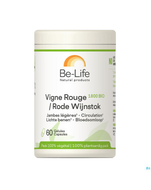 Vigne rouge 1800 be life bio    pot gel 60