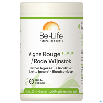 Vigne rouge 1800 be life bio    pot gel 60