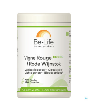 Vigne rouge 1800 be life bio    pot gel 60