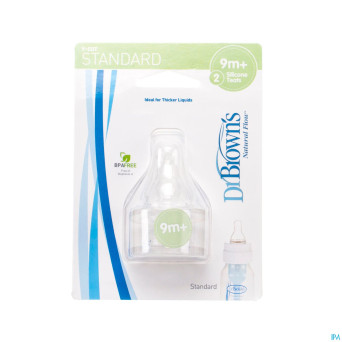 Dr brown 2 tetines verre level y