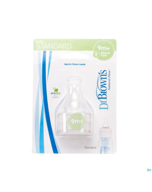 Dr brown 2 tetines verre level y