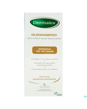 Dermalex shamp huile chev normaux a gras 250 ml
