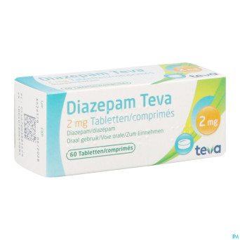 Diazepam teva comp  60x 2mg