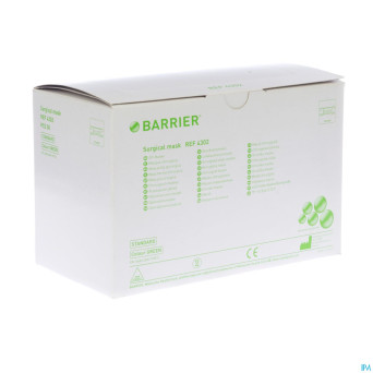 Barrier surgical masque vert 100